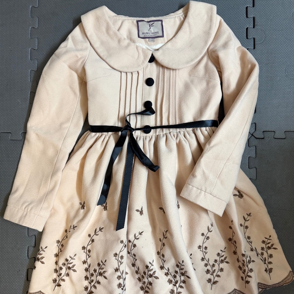 MuMu Home: Black & Tan Lace Peplum Dress